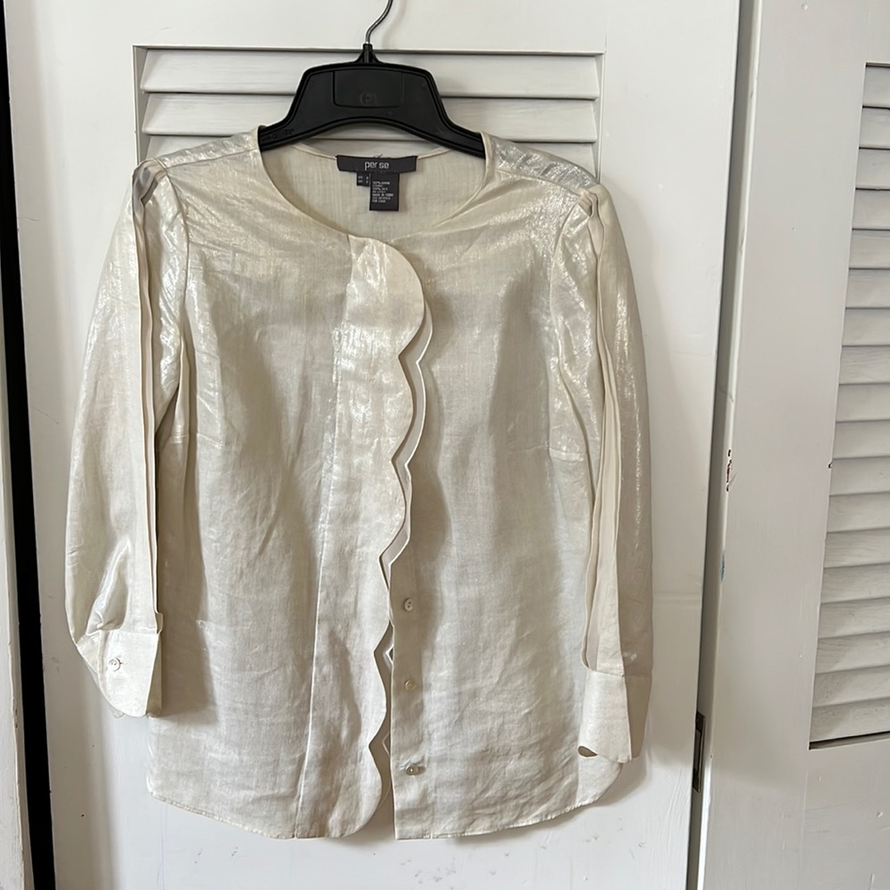 Carlisle/per se blouse. Size 0.